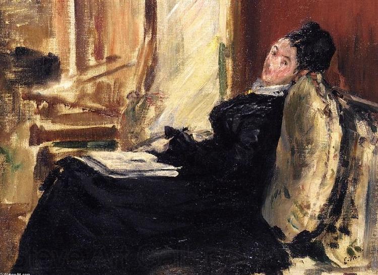 Edouard Manet Jeune femme au livre Norge oil painting art